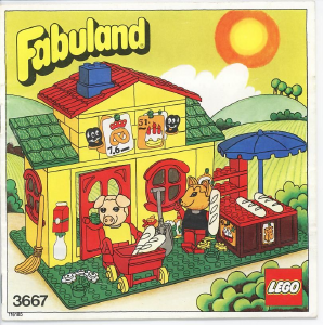 Bedienungsanleitung Lego set 3667 Fabuland Pat und Freddy Geschäft