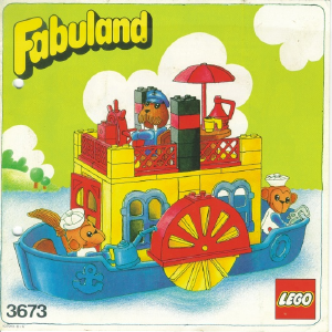Bedienungsanleitung Lego set 3673 Fabuland Dampfschiff