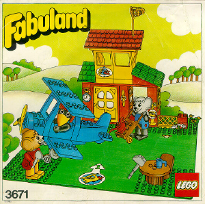 Bedienungsanleitung Lego set 3671 Fabuland Flughafen