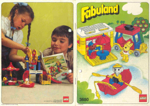 Bedienungsanleitung Lego set 3680 Fabuland Wohnwagen und Ruderboot