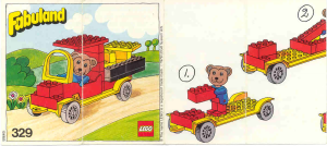 Handleiding Lego set 329 Fabuland Bernard Bear en zijn bezorgwagen