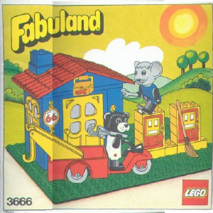 Manual Lego set 3666 Fabuland Petrol station