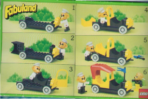 Handleiding Lego set 3644 Fabuland Mike Monkey en zijn taxi