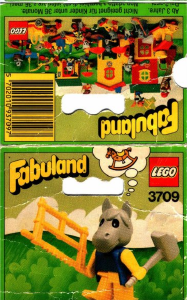 Manual Lego set 3709 Fabuland Henry Horse the carpenter