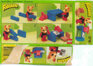 Manual Lego set 3716 Fabuland Telefone