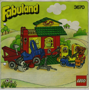 Manual Lego set 3670 Fabuland Service station