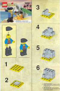 Manual de uso Lego set 1802 Pirates Tesoro