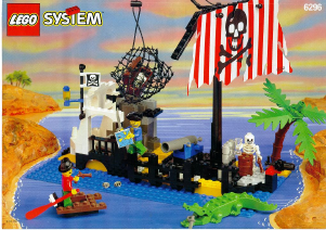 Bedienungsanleitung Lego set 6296 Pirates Schiffbruchinsel