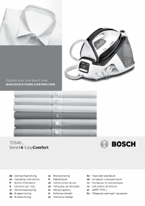 Manuale Bosch TDS4020 Ferro da stiro