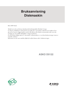 Bruksanvisning Asko D5122 Diskmaskin
