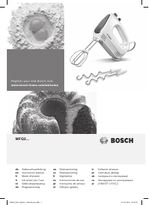 Manual de uso Bosch MFQ2210K Batidora de varillas