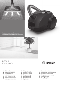 Kullanım kılavuzu Bosch BZGL2A317 Elektrikli süpürge