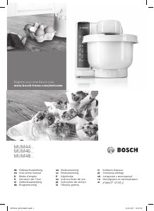 Manual Bosch MUM48W1 Batedeira com taça