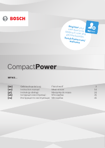 Instrukcja Bosch MFW3710B CompactPower Maszynka do mielenia