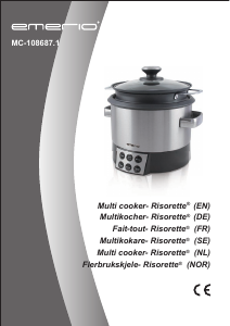 Handleiding Emerio MC-108687.1 Risorette Multicooker