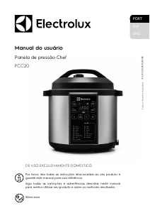 Manual Electrolux PCC20 Panela pressão