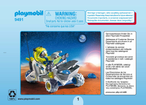 Instrukcja Playmobil set 9491 Space Łazik marsjański