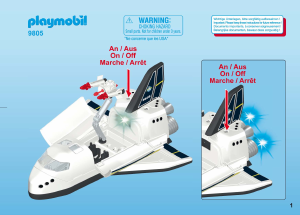 Mode d’emploi Playmobil set 9805 Space Navette spatiale