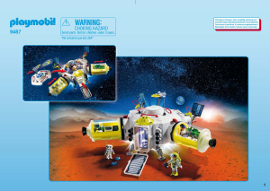Manual Playmobil set 9487 Space Estação espacial em marte