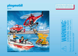 Manual Playmobil set 9319 Outdoor Fire rescue mission