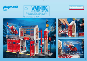 Εγχειρίδιο Playmobil set 9462 Rescue Μεγάλος Πυροσβεστικός Σταθμός