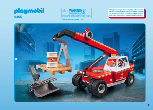 Manual Playmobil set 9465 Rescue Carro guindaste dos bombeiros