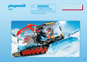 Mode d’emploi Playmobil set 9500 Cityservice Agent avec chasse-neige