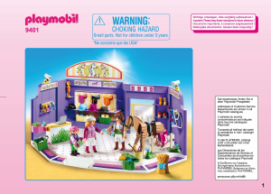 Handleiding Playmobil set 9401 City Life Ruitersportwinkel