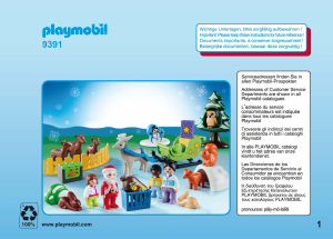 Manual Playmobil set 9391 1-2-3 1.2.3 calendário do advento natal na floresta
