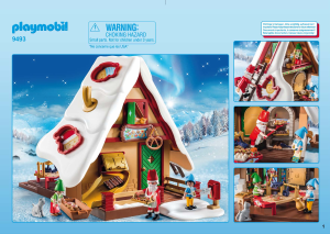 Handleiding Playmobil set 9493 Christmas Kerstbakkerij met koekjesvormen