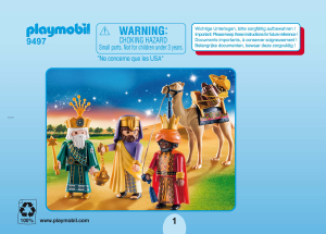 Manuale Playmobil set 9497 Christmas Re magi