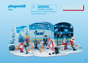 Manual Playmobil set 9294 Christmas NHL Calendário do Advento - Caminho para a Copa