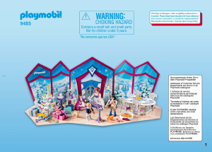 Bruksanvisning Playmobil set 9485 Christmas Adventskalender julbal i kristallsalongen