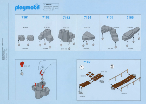 Bedienungsanleitung Playmobil set 7164 Accessories Felsen