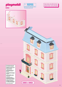 Manual de uso Playmobil set 6453 Accessories Extensión b para la casa de muñecas romántica