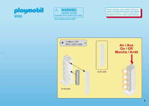Manual Playmobil set 6555 Accessories Kit de iluminação para a casa moderna