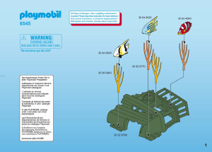 Manual Playmobil set 6545 Accessories Coral reef with sea creatures