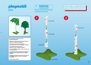 Bedienungsanleitung Playmobil set 6472 Accessories Zwei Bäume