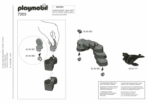 Manual Playmobil set 7203 Accessories Two seals with rock form