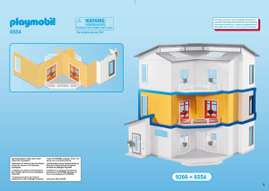 Handleiding Playmobil set 6554 Accessories Uitbreiding voor het modern woonhuis