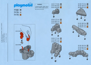 Bedienungsanleitung Playmobil set 7168 Accessories Felsen