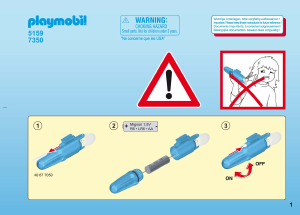 Manual de uso Playmobil set 5159 Accessories Motor submarino