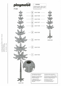 Manual Playmobil set 7134 Accessories Large and small pine tree