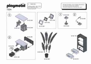 Bedienungsanleitung Playmobil set 7224 Accessories Büro Einrichtung