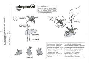 Handleiding Playmobil set 7075 Accessories Landschap met dieren