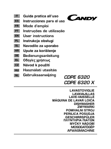 Manual Candy CDPE 6320 Dishwasher