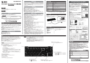 説明書 サンワ 400-SKB057BL キーボード