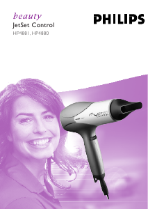 Manual Philips HP4881 JetSet Control Hair Dryer