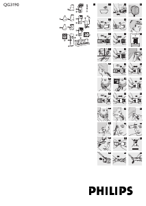 사용 설명서 필립스 QG3190 이발기