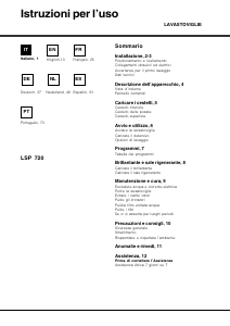 Manual Hotpoint LSP 720A X Máquina de lavar louça